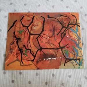 Hand Painted Abstract Art.